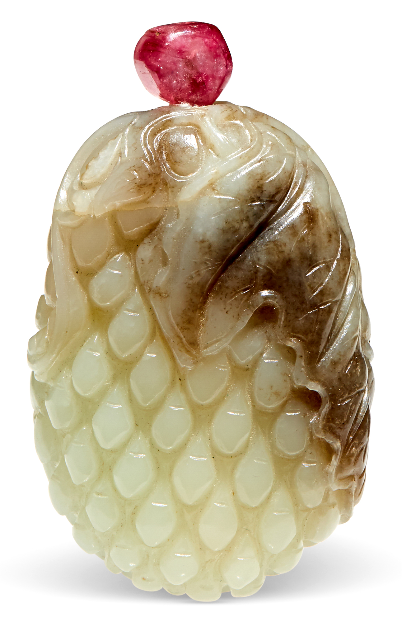 Lot image - A Chinese Carved Jade Snuff Bottle