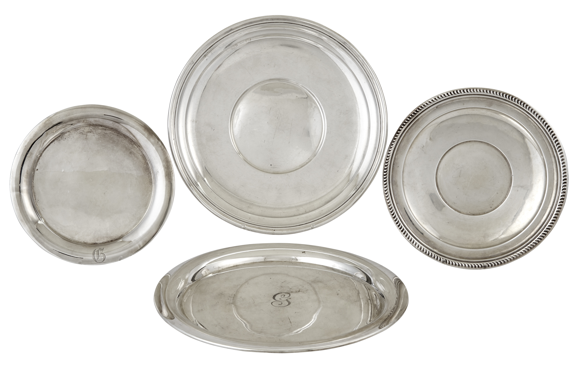 Lot image - Four American Sterling Silver Dishes