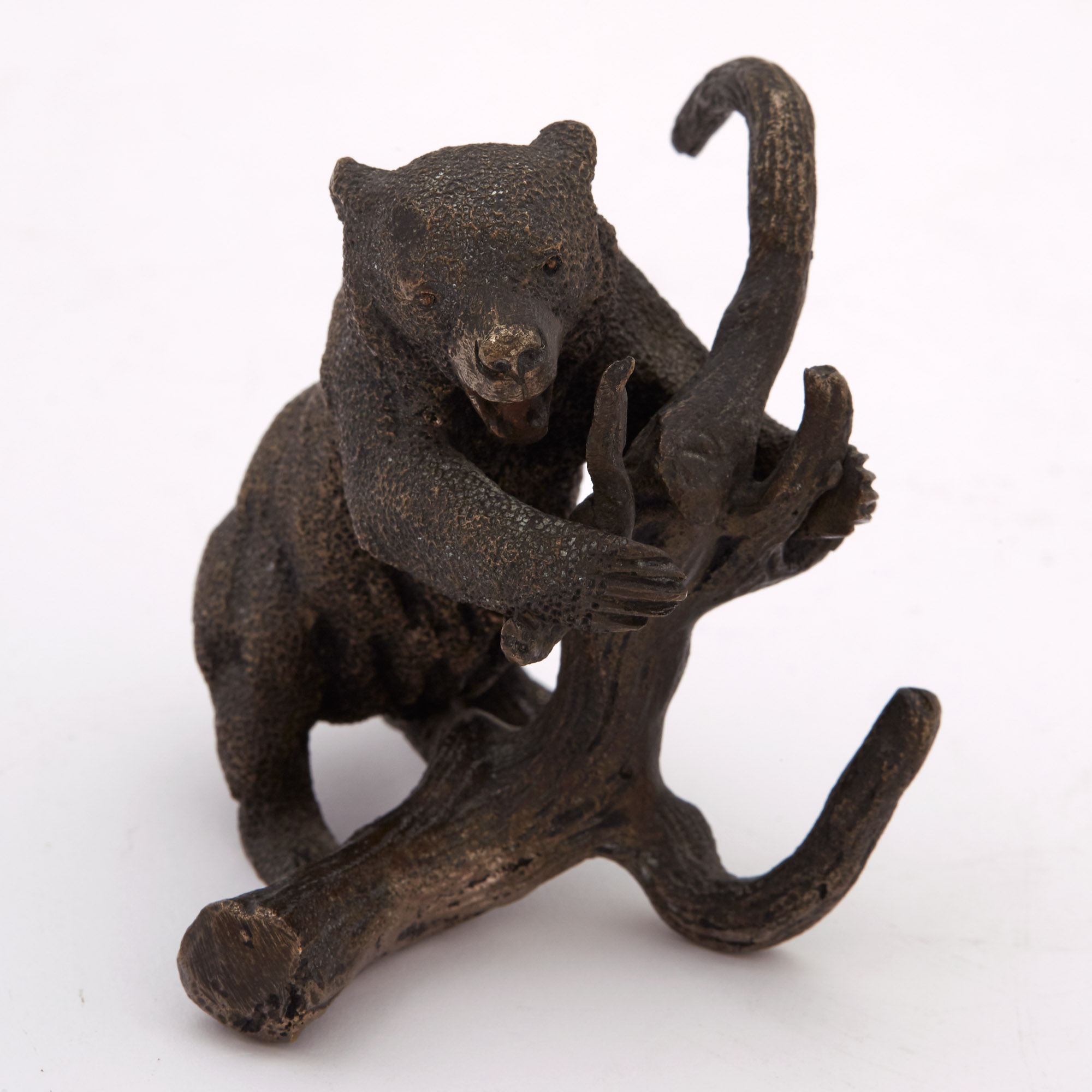 Lot image - Russian Bronze Miniature Model of Bear
