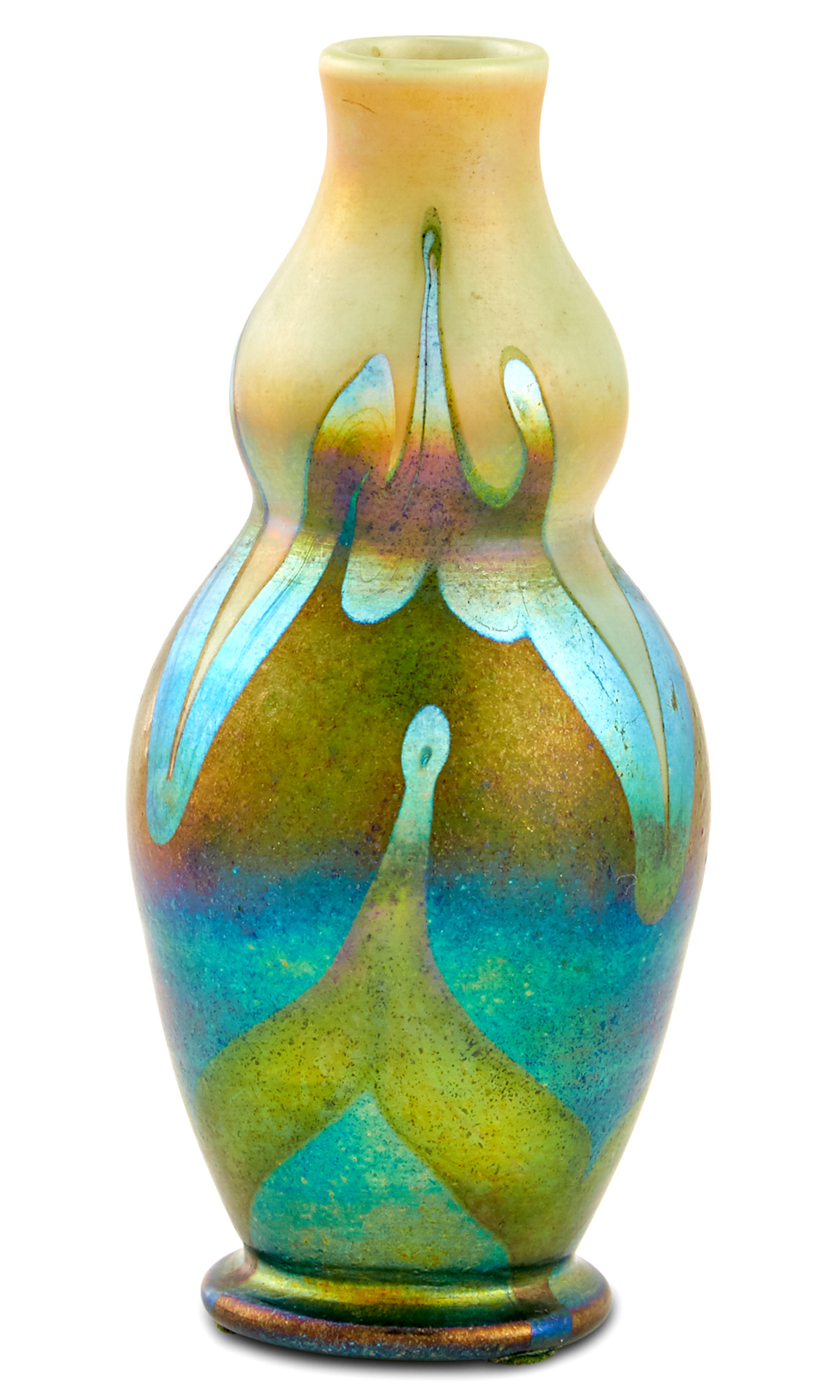 Lot image - Tiffany Favrile Glass Cabinet Vase