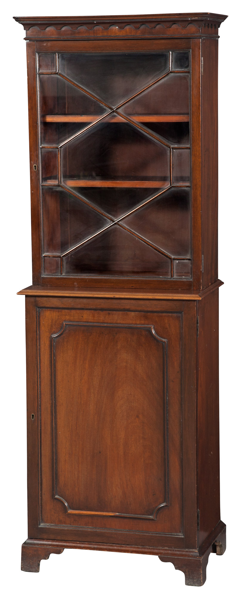 Lot image - George III Style Mahogany Bookcase Cabinet