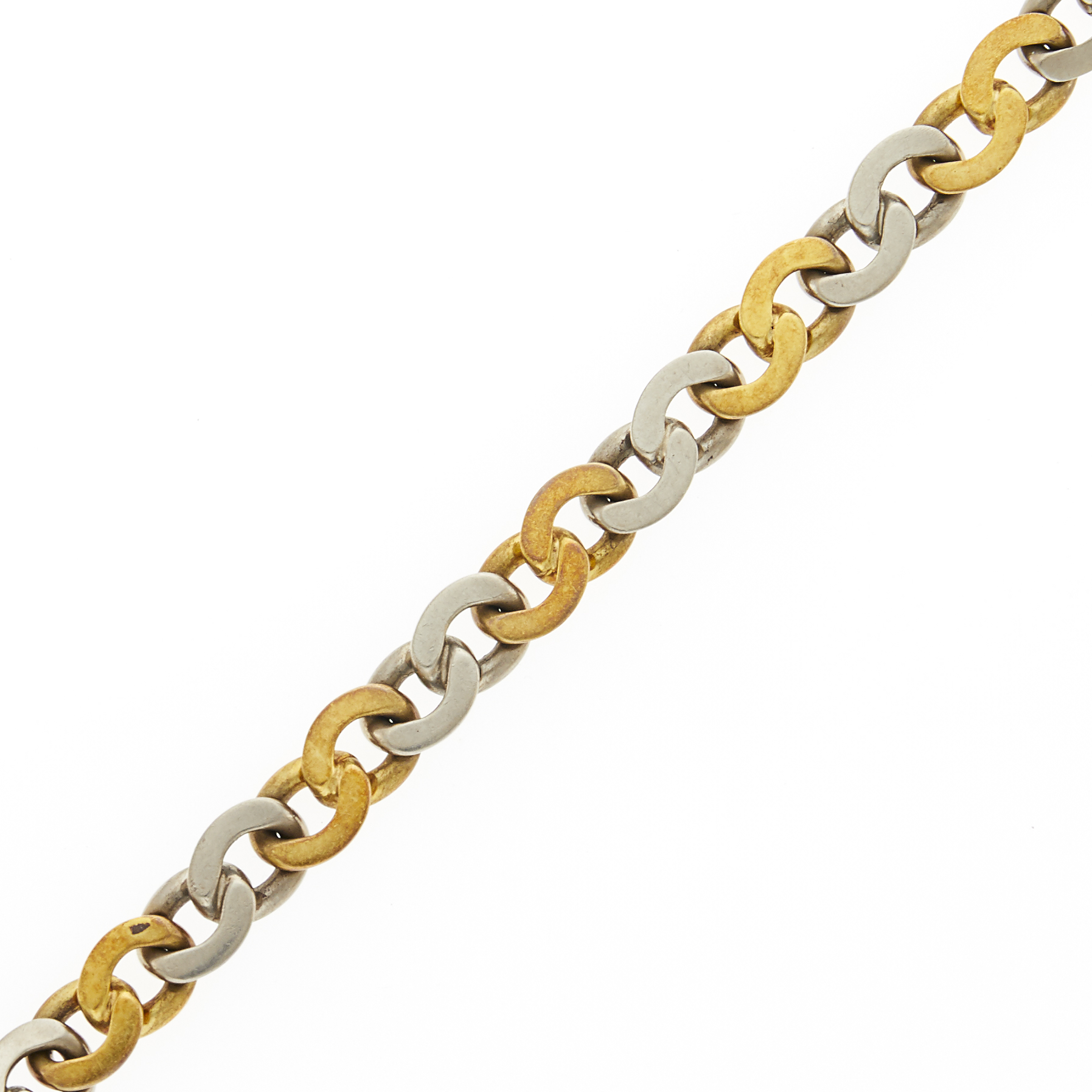 Lot image - Gold and Silver Curb Link Bracelet