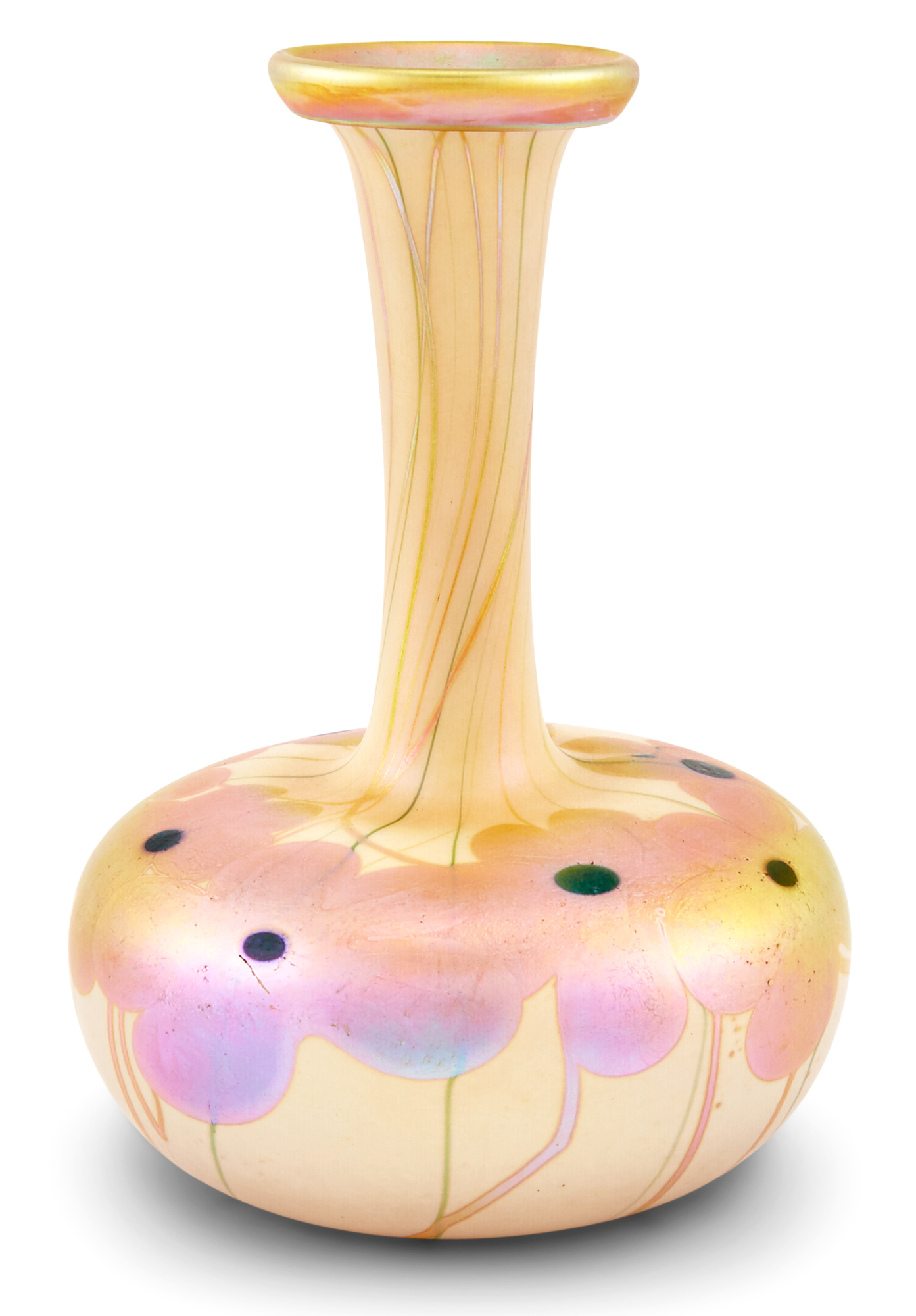 Lot image - Quezal Art Glass Vase