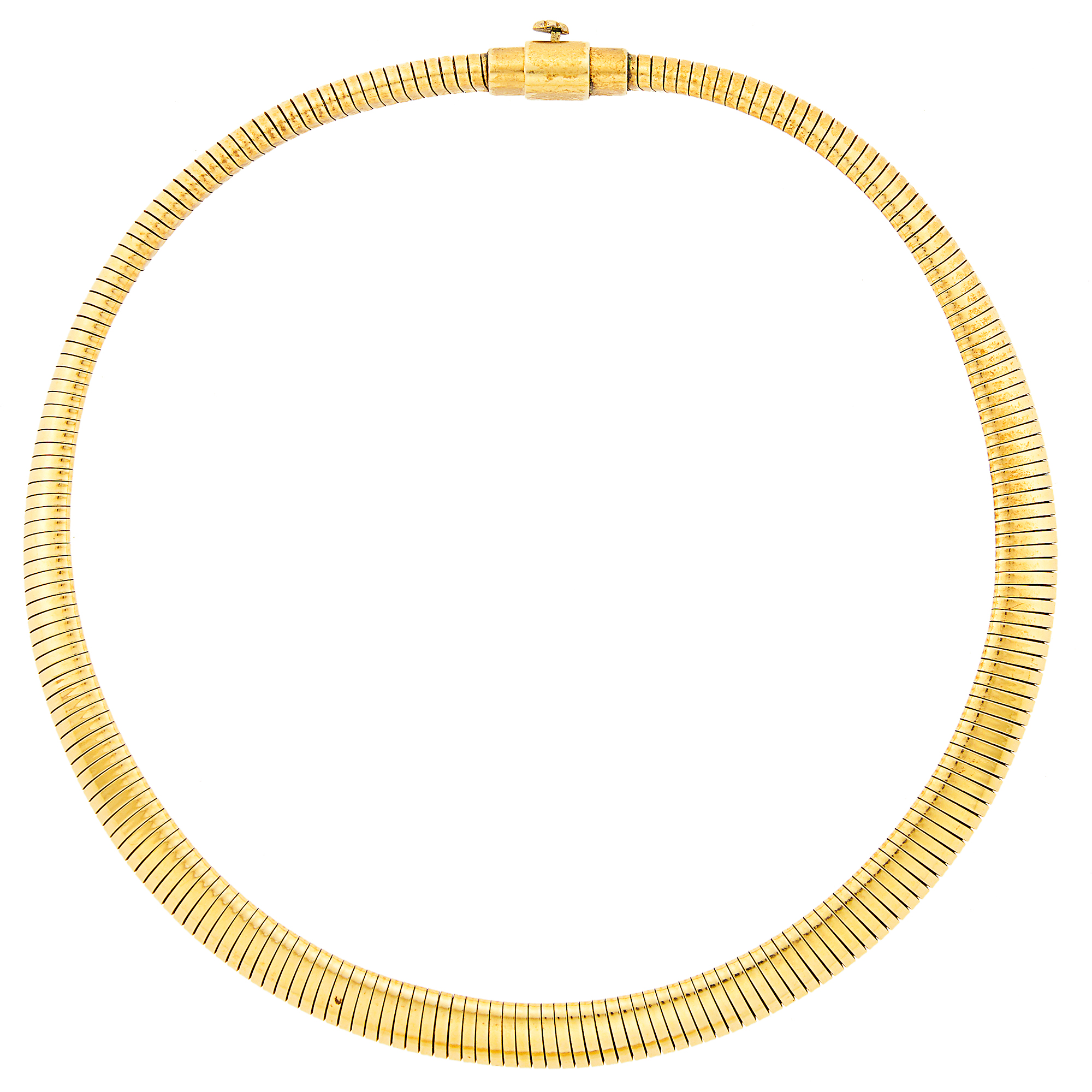 Lot image - Gold Snake Link Necklace
