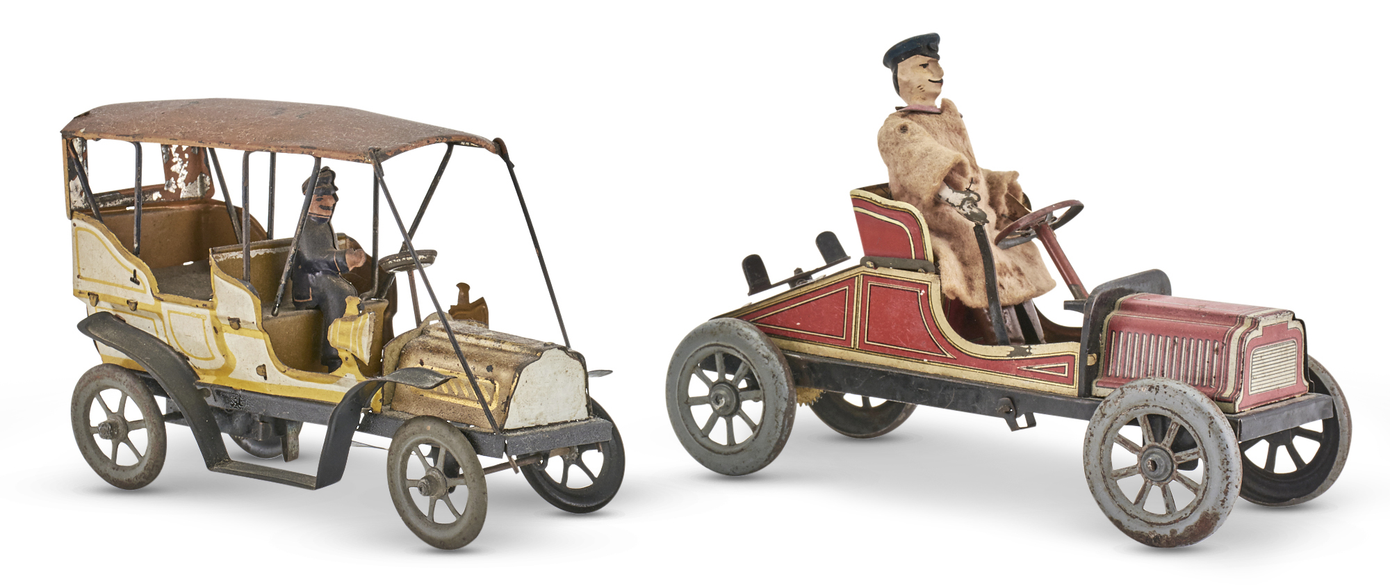 Lot image - Lithographed Tin Wind-Up Toy Car