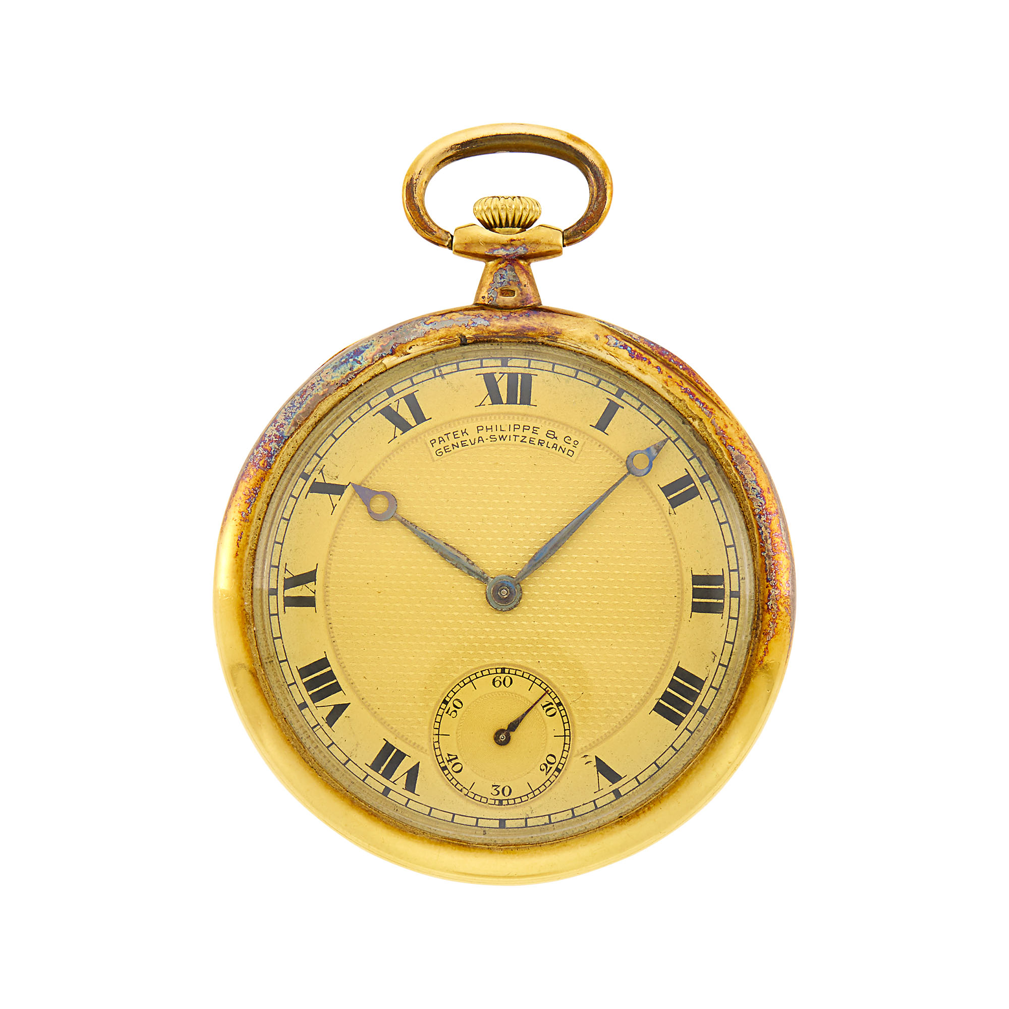Lot image - Patek Philippe Gold Open Face Pocket Watch