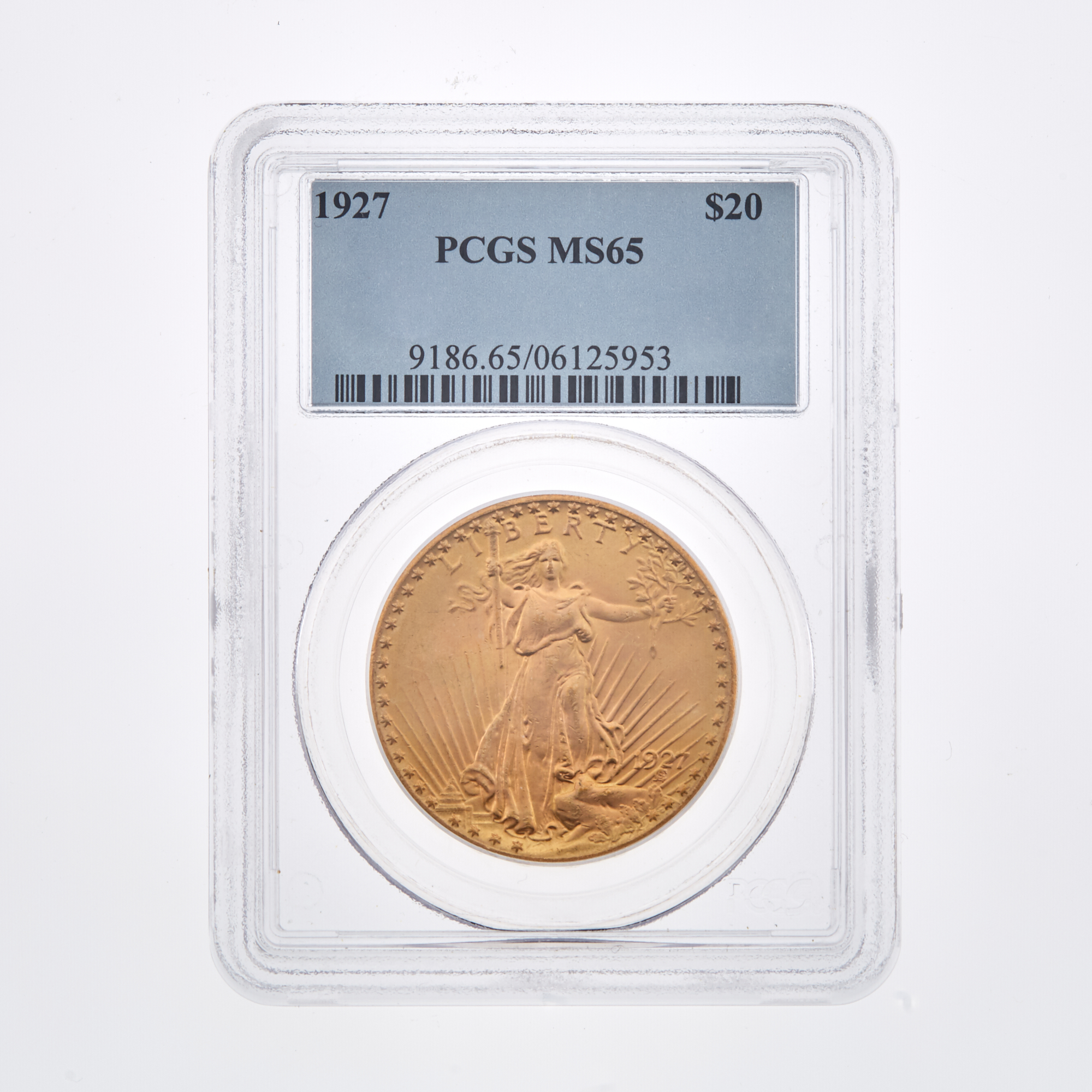 Lot image - United States 1927 $20 St. Gaudens PCGS MS65