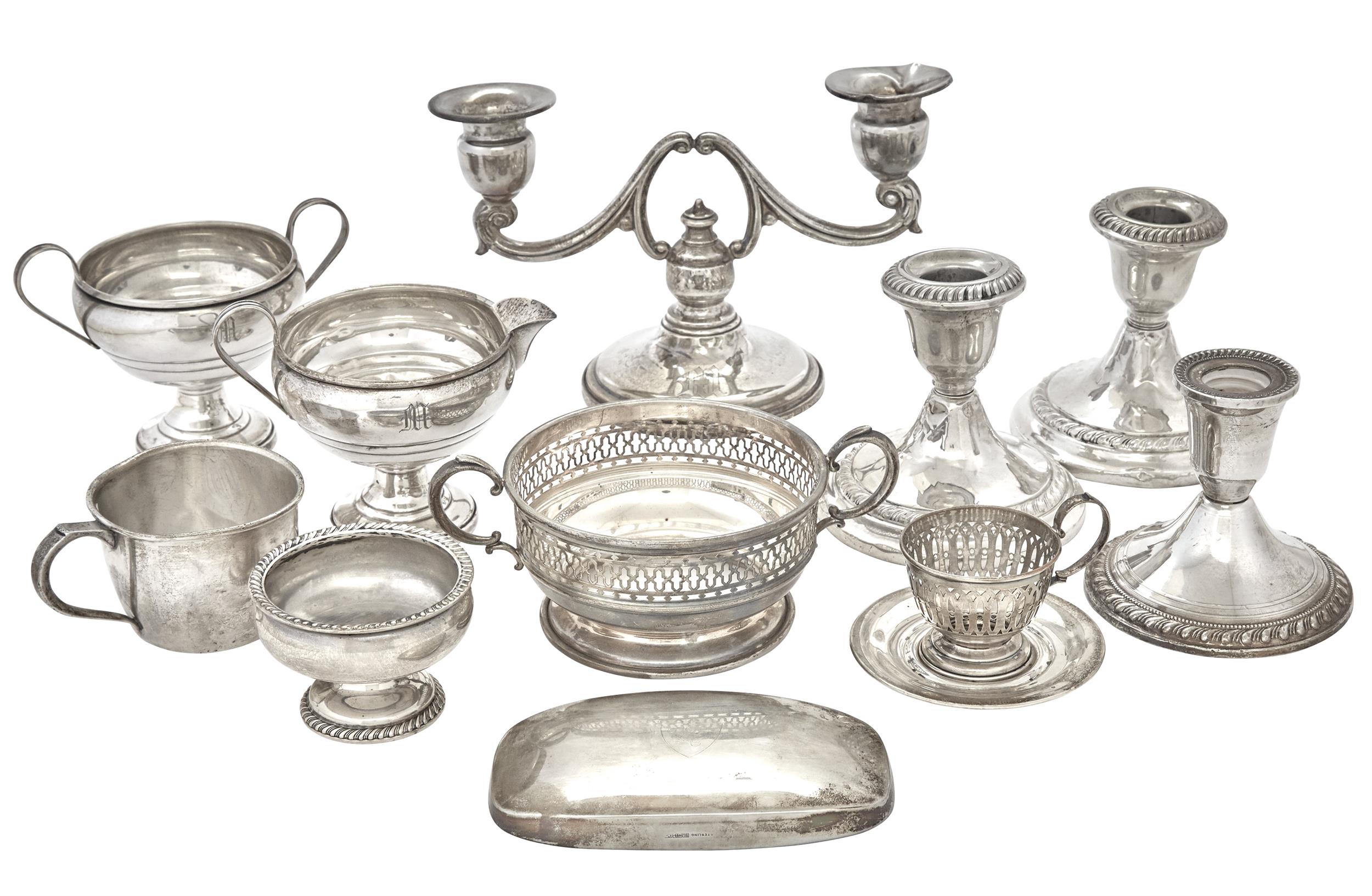 Lot image - Group of American Sterling Silver