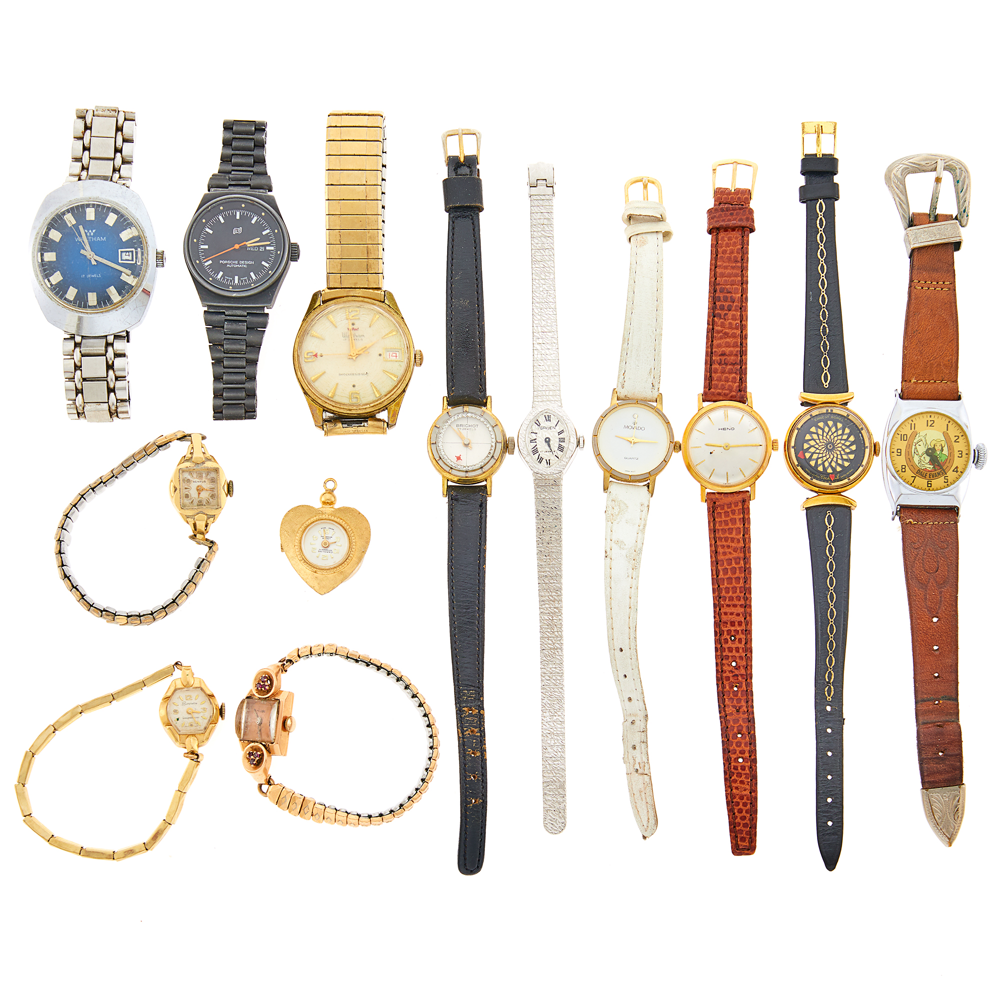 Lot image - Group of Metal, Stainless Steel and Gold Wristwatches