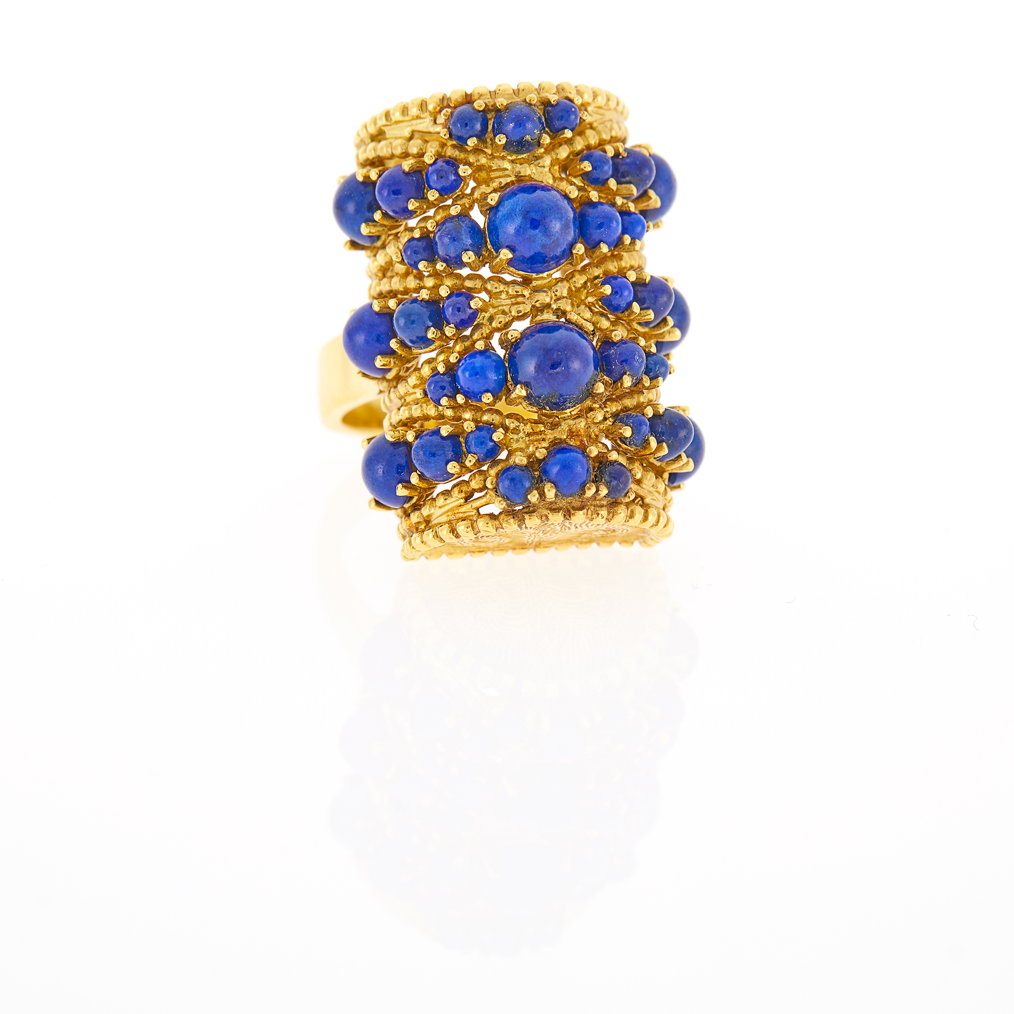 Lot image - Gold and Lapis Ring