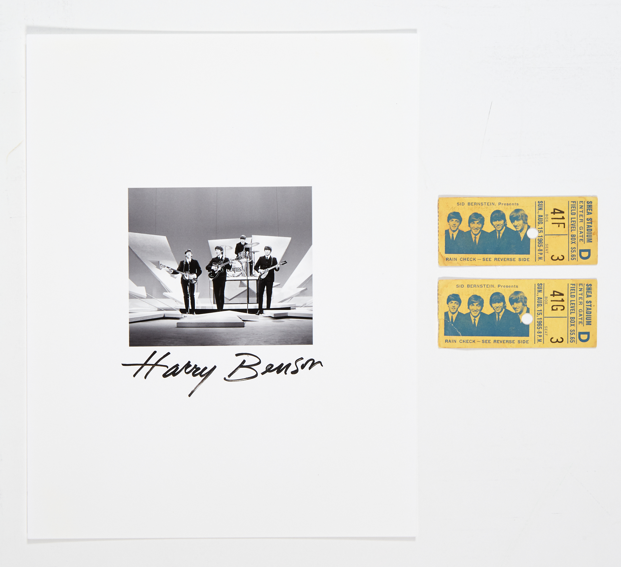 Lot image - BENSON, HARRY (b. 1929)  The Beatles on the Ed Sullivan Show,