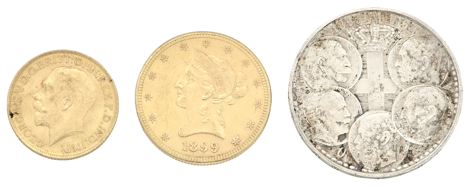 Lot image - Group of Three Coins