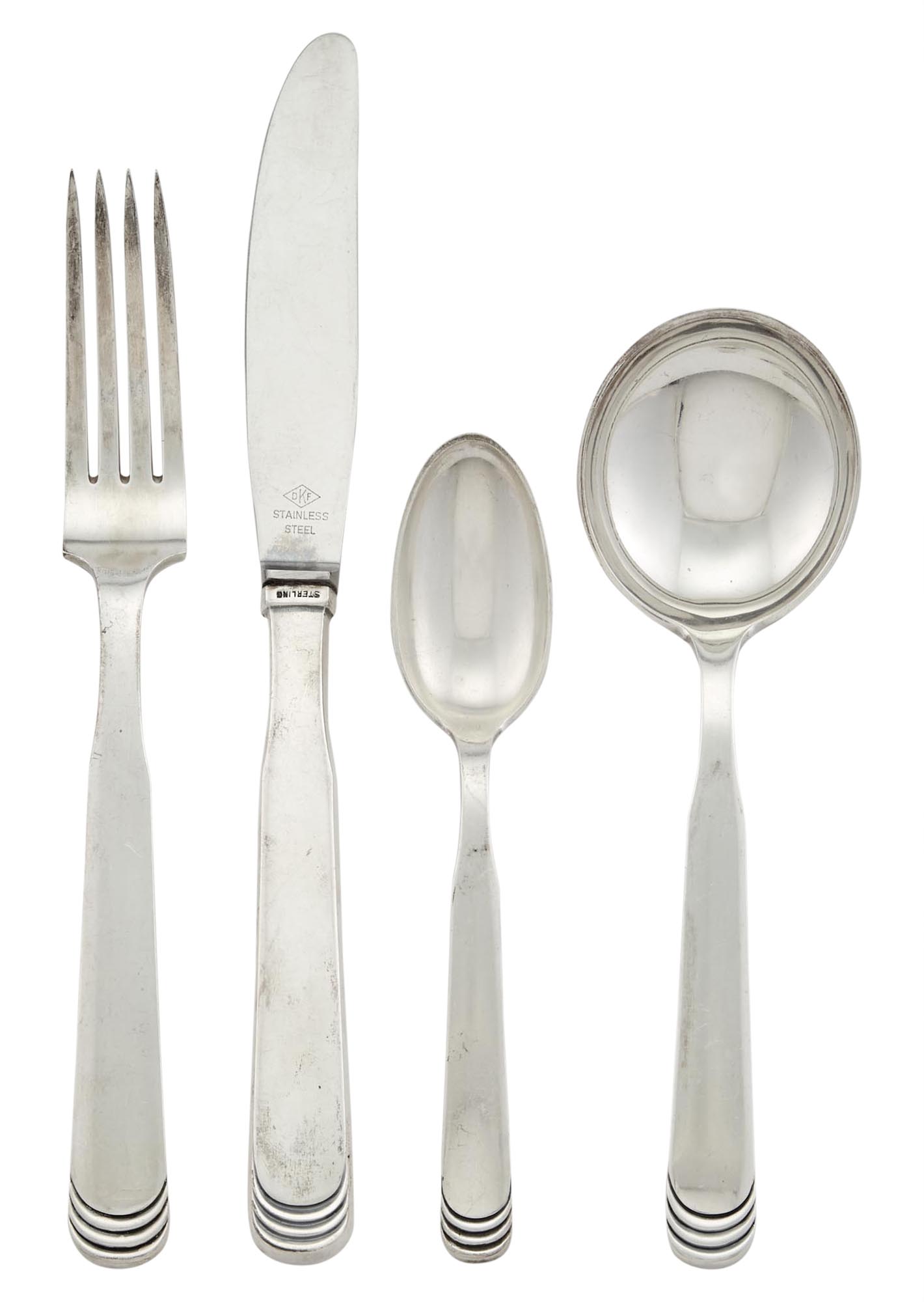 Lot image - Danish Sterling Silver Ripple