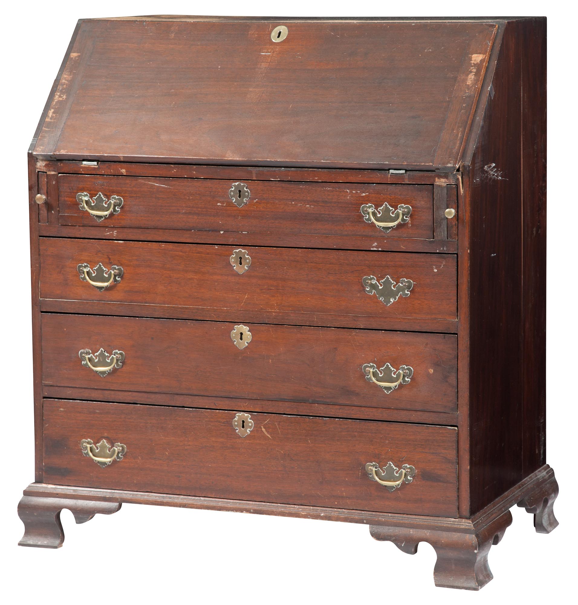 Lot image - Chippendale Mahogany Slant-Front Desk