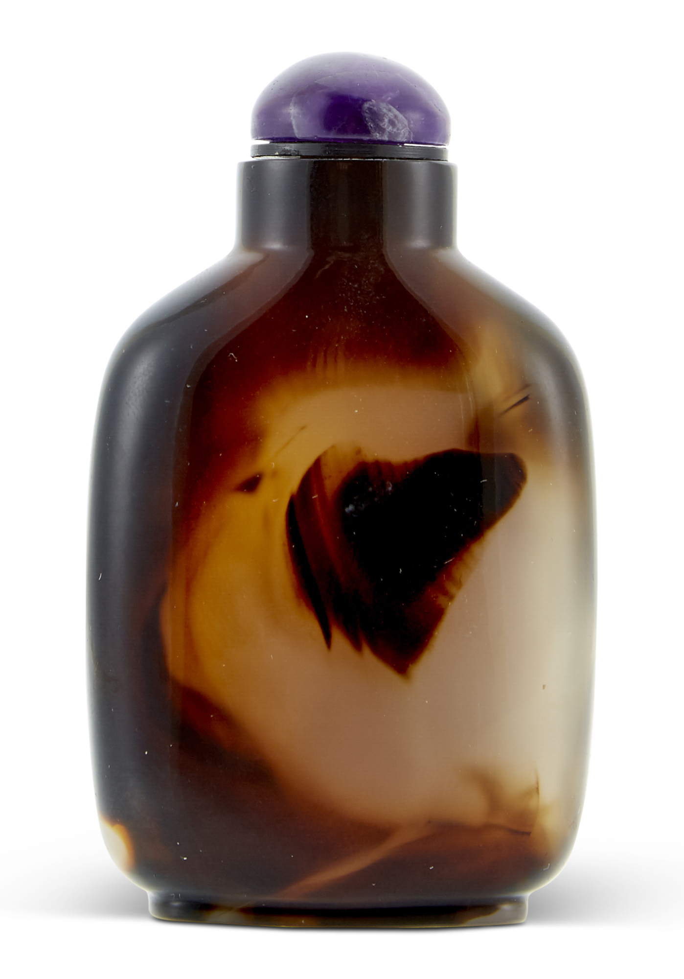Lot image - A Chinese Shadow Agate Snuff Bottle