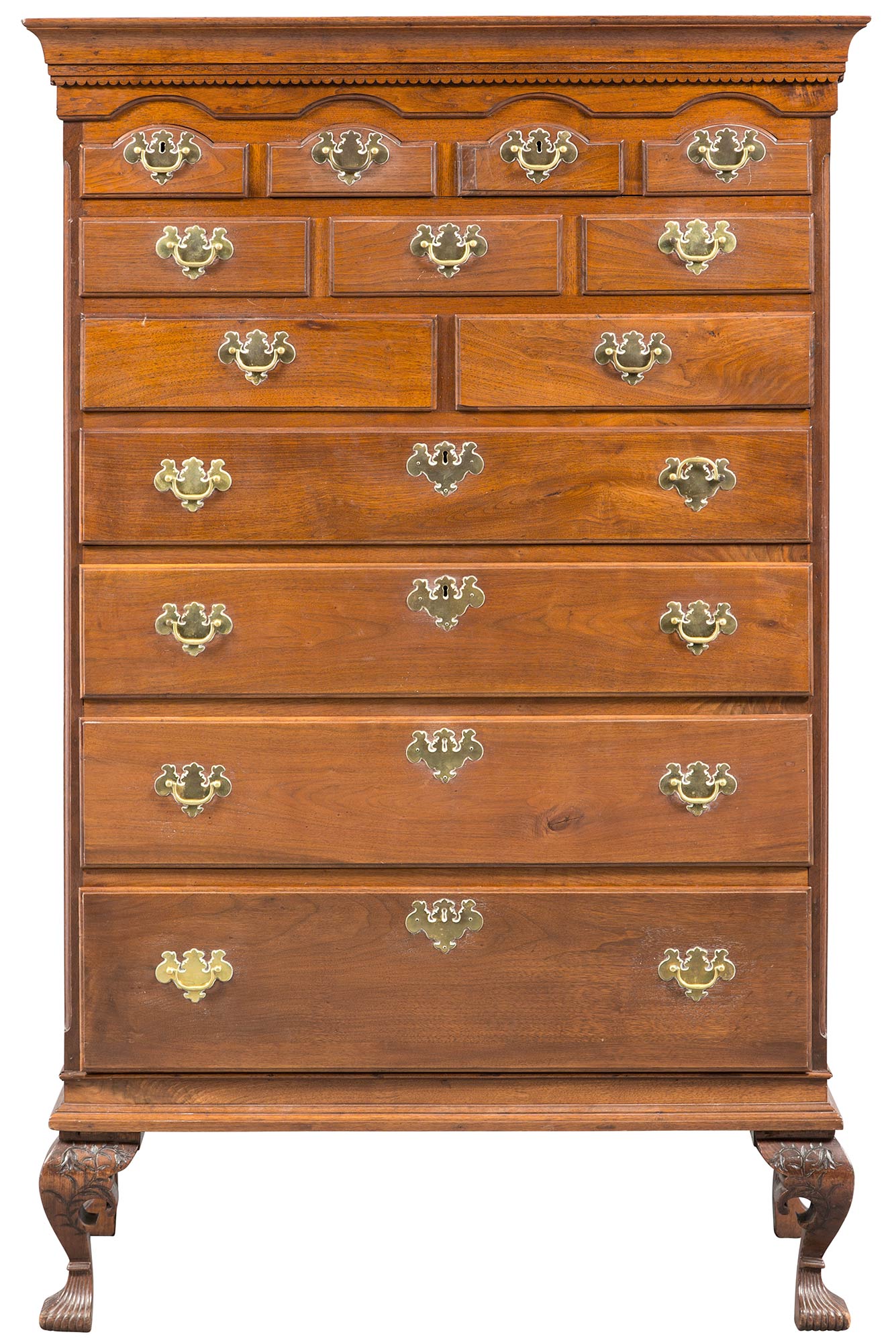 Lot image - Queen Anne Tall Chest 