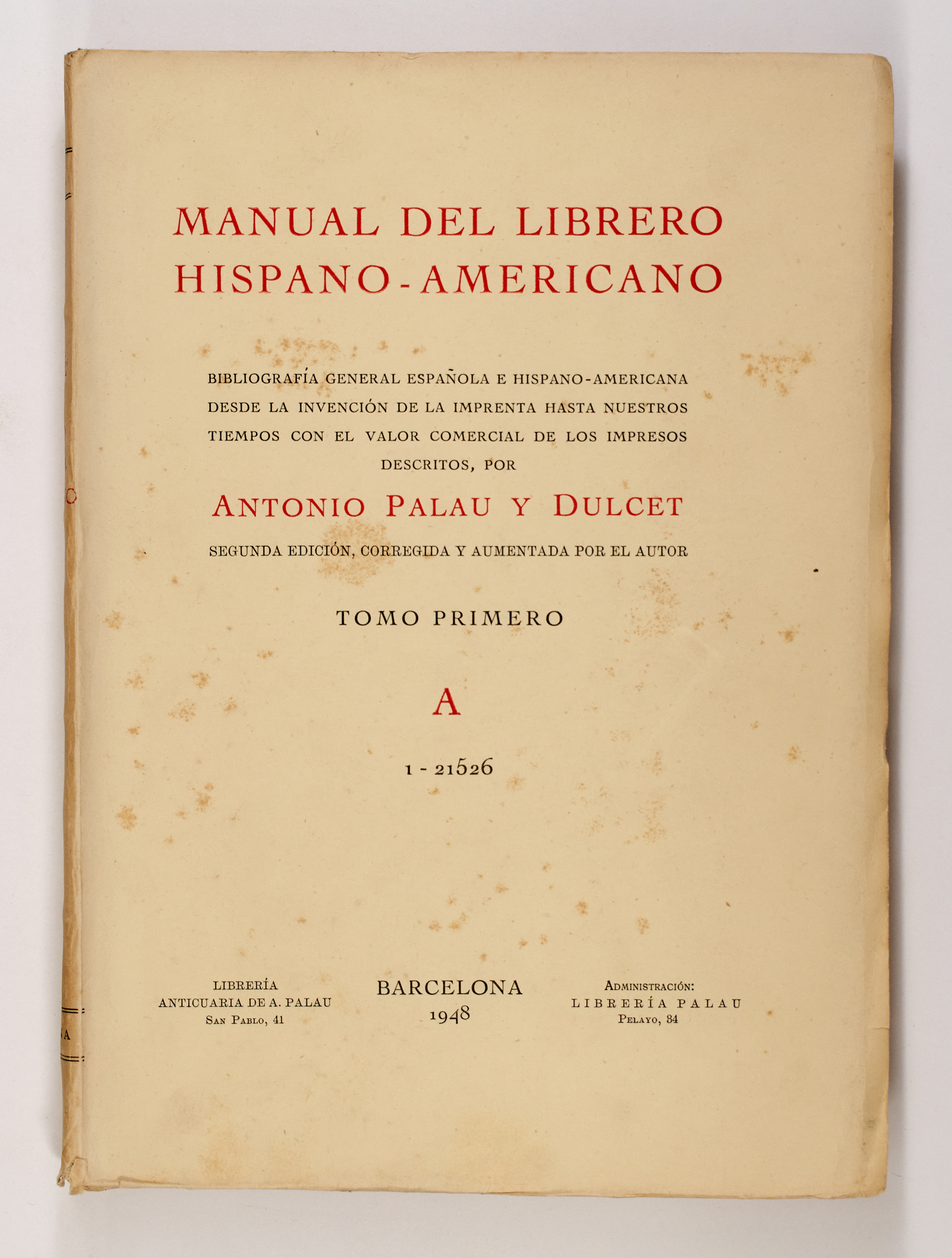 Lot image - [BIBLIOGRAPHY, MANUSCRIPTS & BOOKS ABOUT BOOKS]  A large group of bibliographical reference works and books about books, with much on Americana.