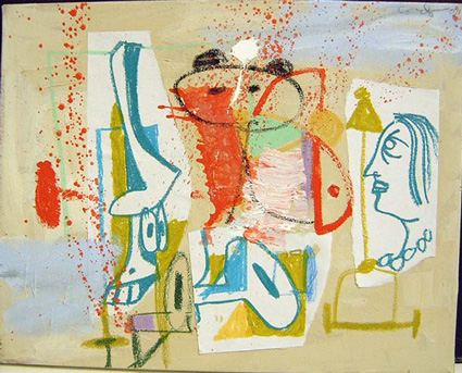 Lot image - George Condo VISITOR