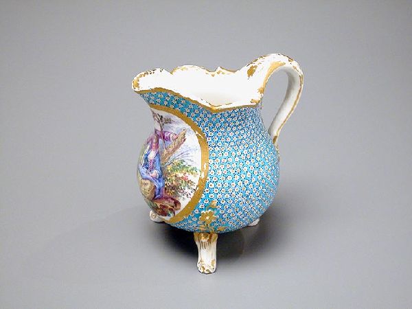 Lot image - WDG - purchase - Sevres Style Porcelain Cream Pitcher