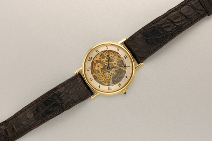 Lot image - Gold Skeletonized Wristwatch