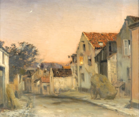 Lot image - Jean-Charles Cazin French, 1841-1901 LE CREPUSCULE
