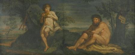 Lot image - Italian School 17th Century Bacchus and Silenus