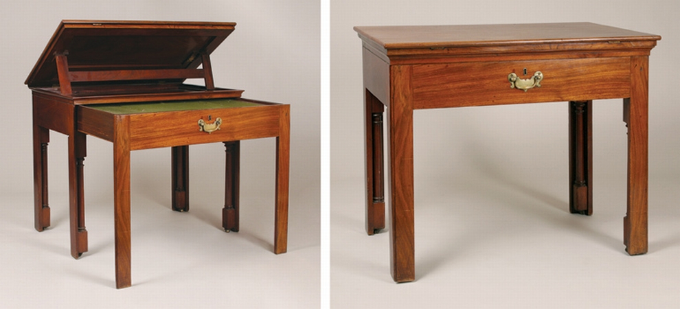 Lot image - George III Mahogany Architects Table