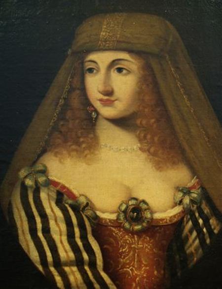 Lot image - Italian School 17th Century Lady In Striped Sleeves