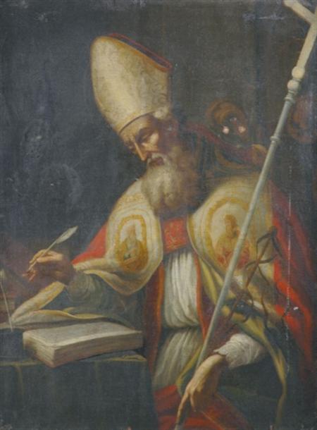 Lot image - Neapolitan School 17th Century Saint Januarius