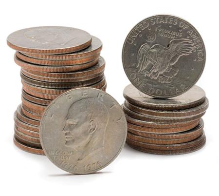 Lot image - Group of United States Eisenhower Dollars