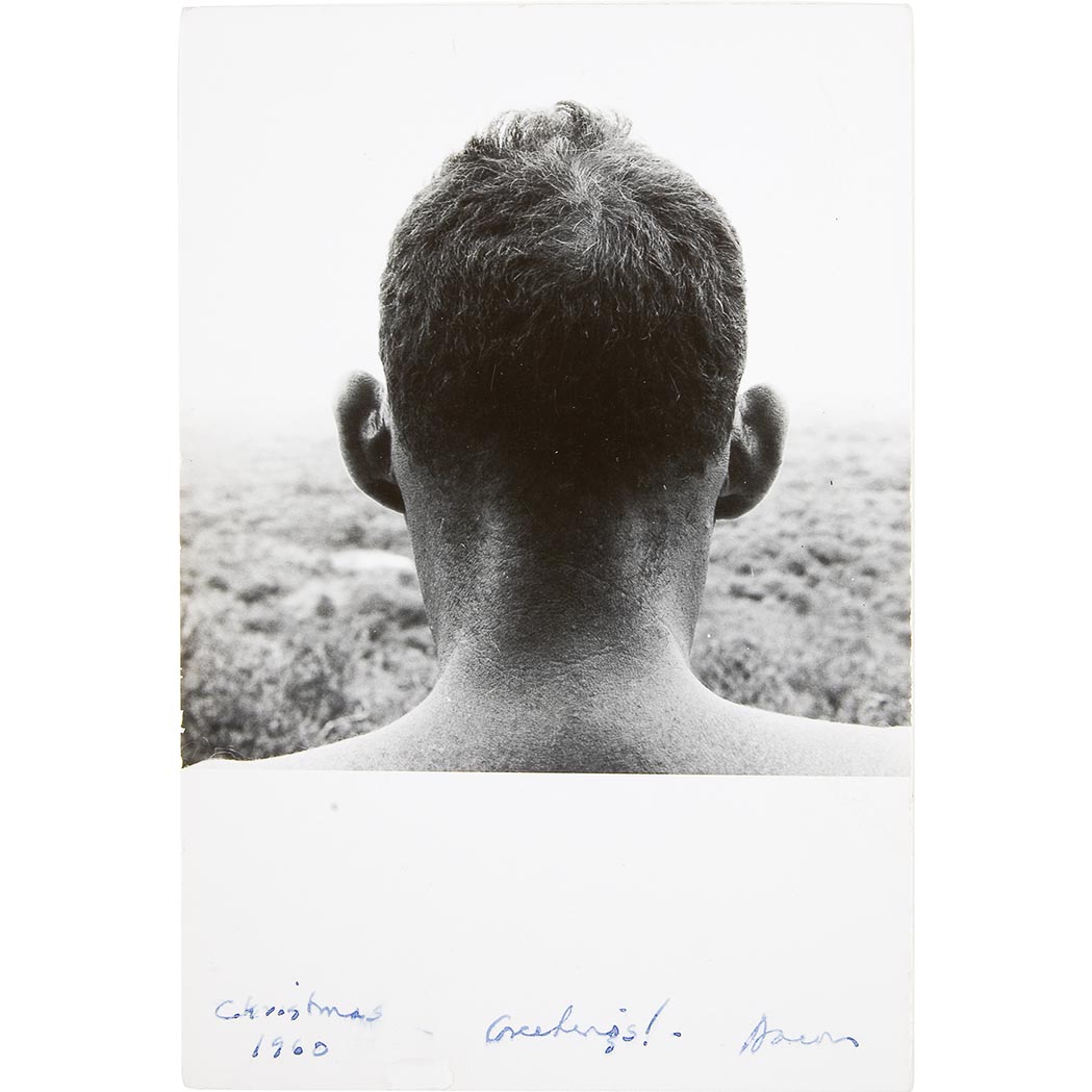 Lot image - SISKIND, AARON (1903-1991)  Christmas 1960 greetings photograph