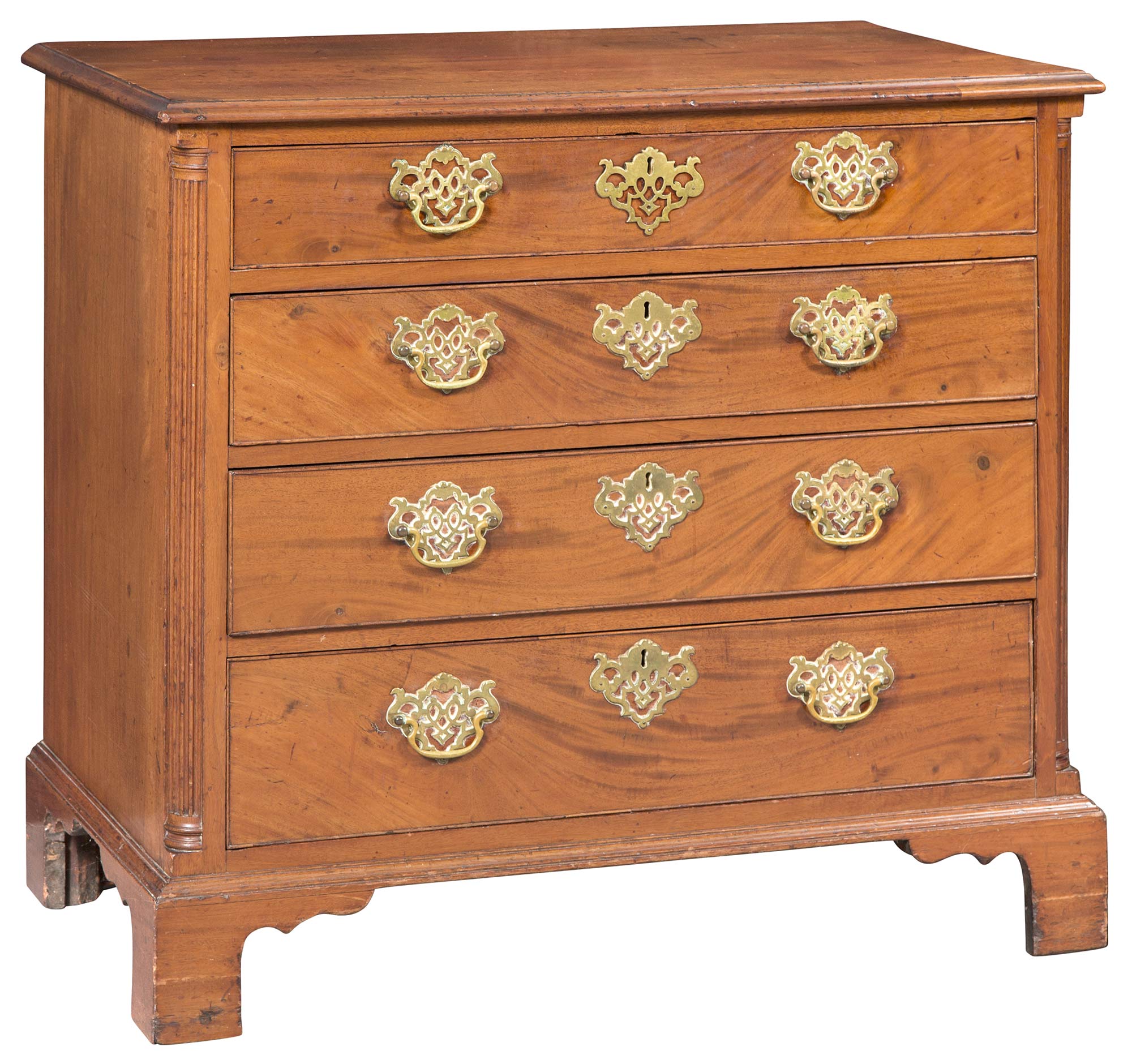Lot image - Chippendale Mahogany Chest of Drawers