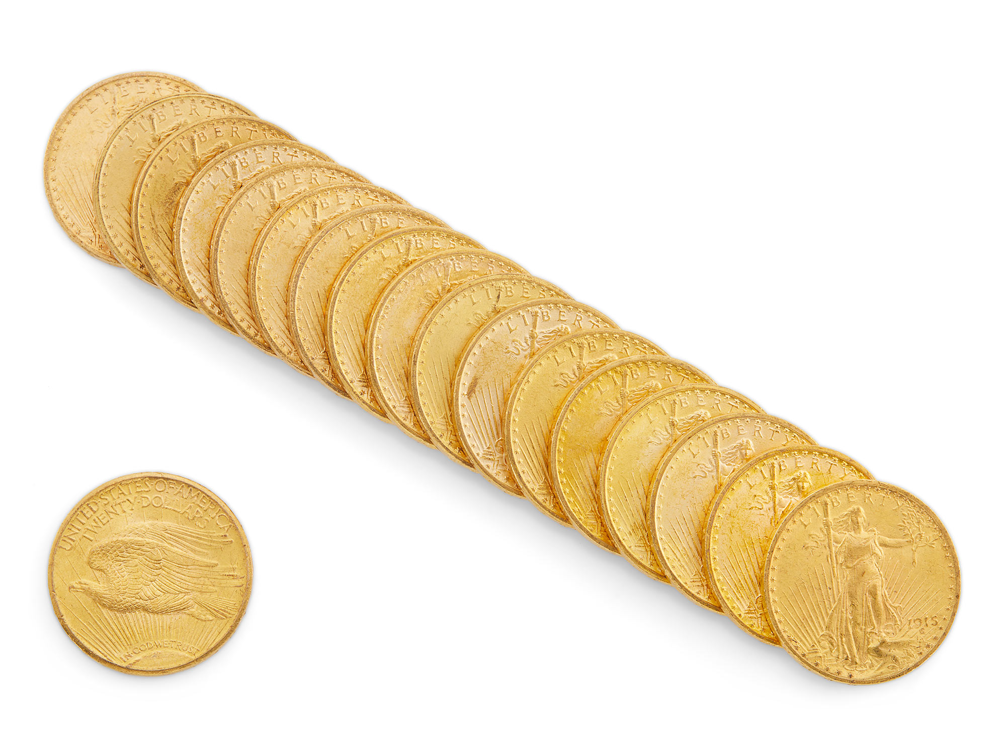 Lot image - United States St. Gaudens $20 Group of Twenty