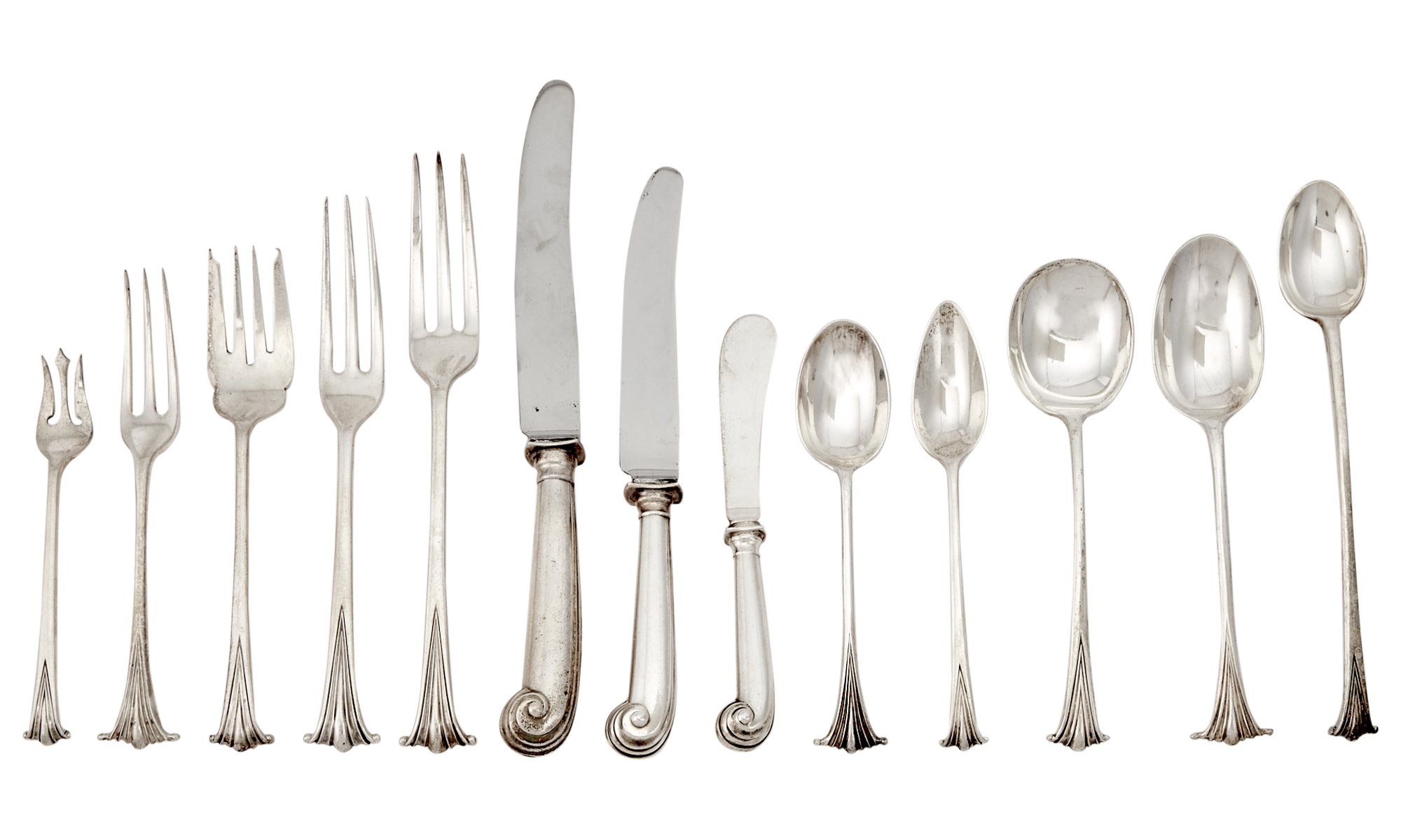 Lot image - Assembled Elizabeth II Sterling Silver