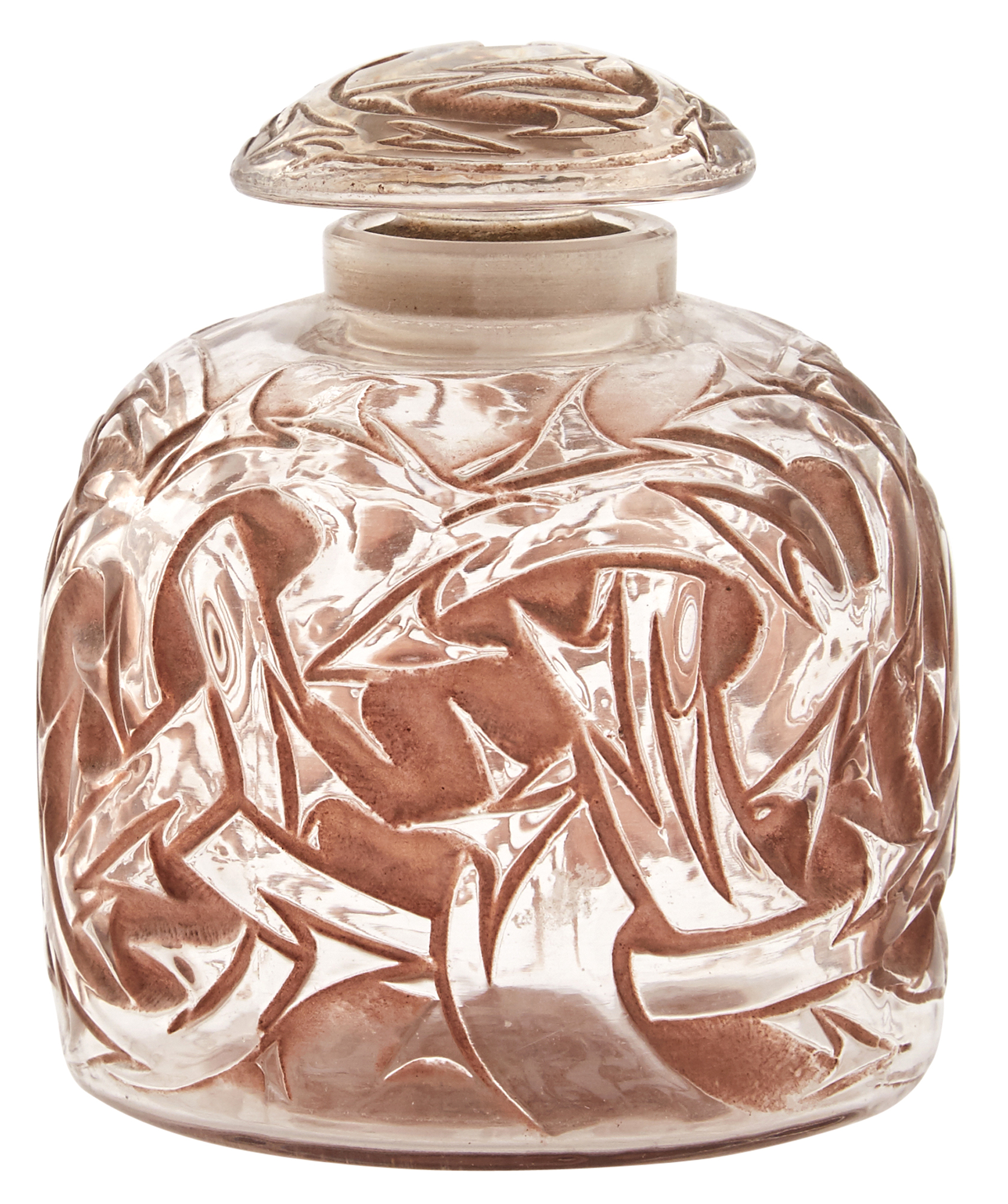 Lot image - R. Lalique Molded Glass Epines