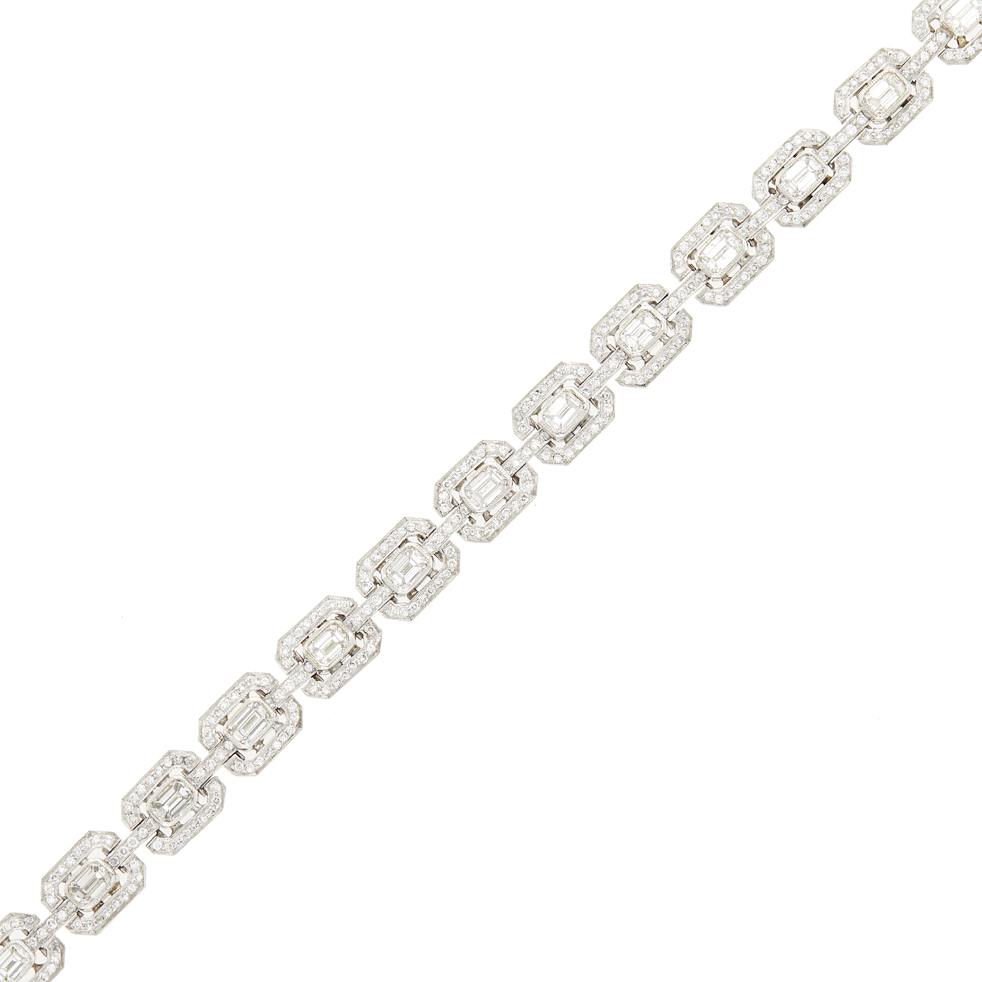 Lot image - White Gold and Diamond Bracelet