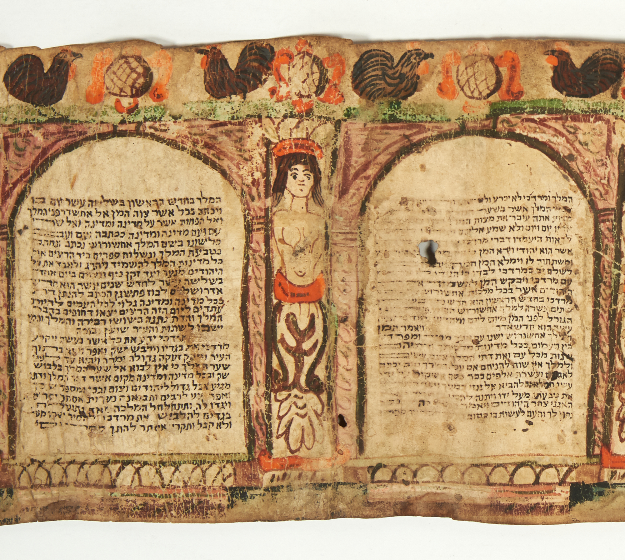 Lot image - [MEGILLAT ESTHER]  Two Esther scrolls.