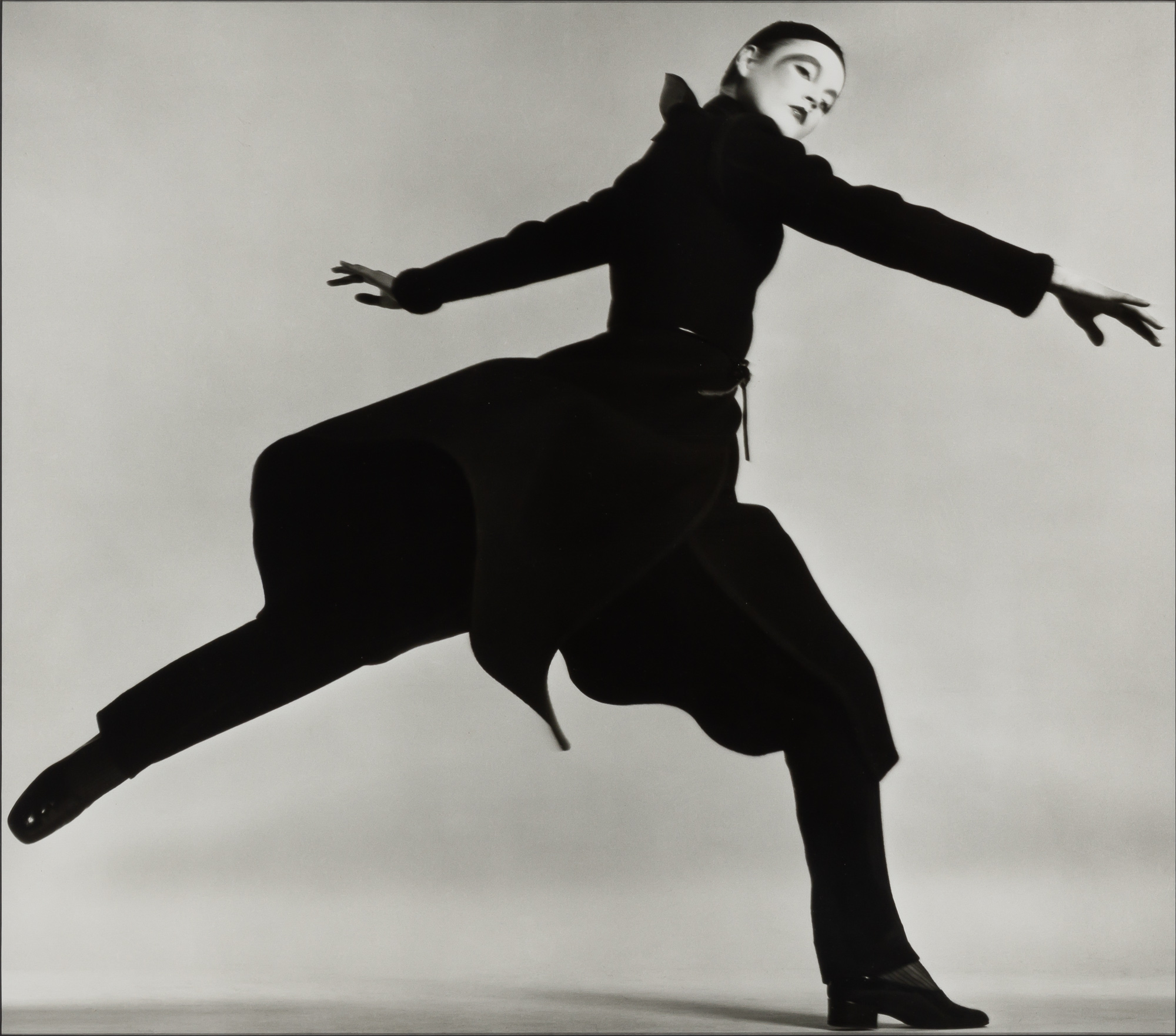 Lot image - AVEDON, RICHARD (1923-2004)  Ingrid Boulting, Coat by Dior, Paris studio,