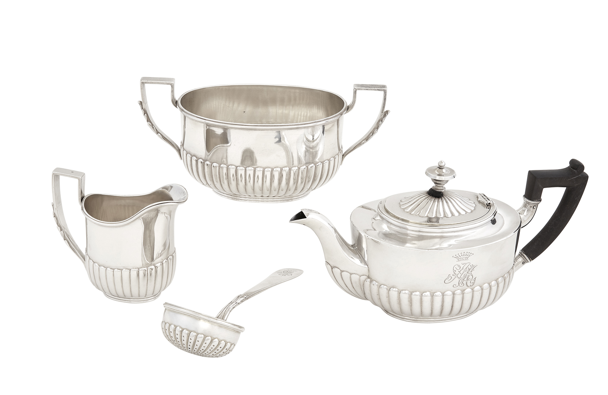 Lot image - Russian Silver Tea Service