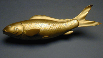 Lot image - Good Fundame Covered Box in the Form of a Fish
