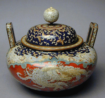 Lot image - Good, Large Ando Style Cloisonne Koro Meiji Period