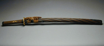 Lot image - Shinshinto Hizen Katana Possibly utsushi by Tadayoshi, 8th generation 62.6 cm (2 shaku, 6 bu), motohaba 3.3cm, sakihaba 2.4