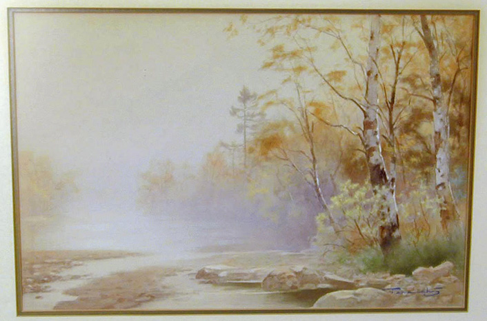 Lot image - Terauchi PAIR OF WOODLAND LANDSCAPES; BAMBOO GROVE