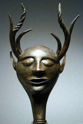 Lot image - Indian Iron Parade Mace 18th/19th Century