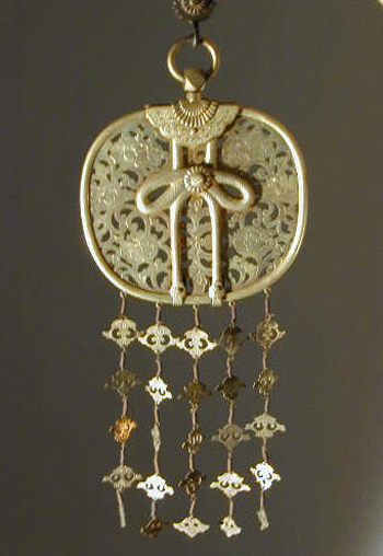 Lot image - Good Gilt-Copper Keman Late Edo/Meiji Period