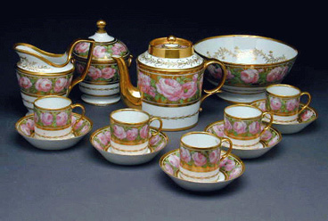 Lot image - Paris Porcelain Partial Tea and Coffee Service