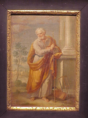 Lot image - Italian School 17th Century ST. JOSEPH Oil on canvas 9 3/4 x 7 inches (24.7 x 17.8 cm.)  Provenance: Property...