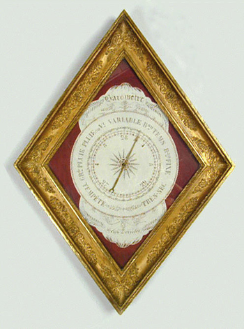 Lot image - Empire Gilt-Wood Barometer