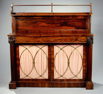 Lot image - Late Regency Rosewood Side Cabinet