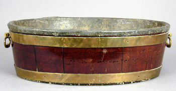 Lot image - George IV Brass-Bound Mahogany Wine Cooler